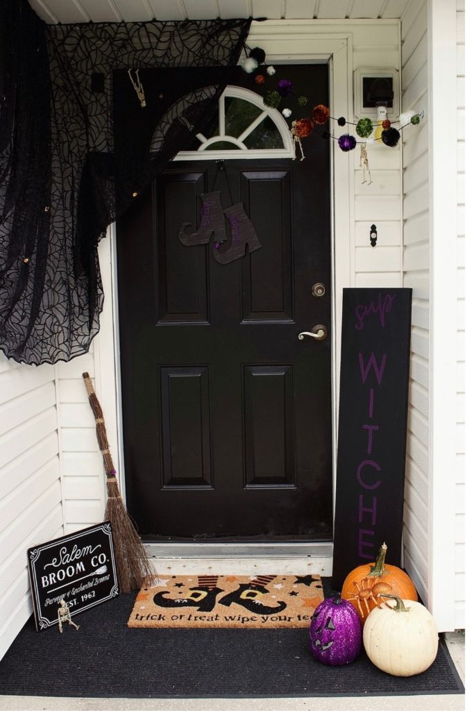 'Sup Witches, Halloween Front Door Decor - hanna j smith